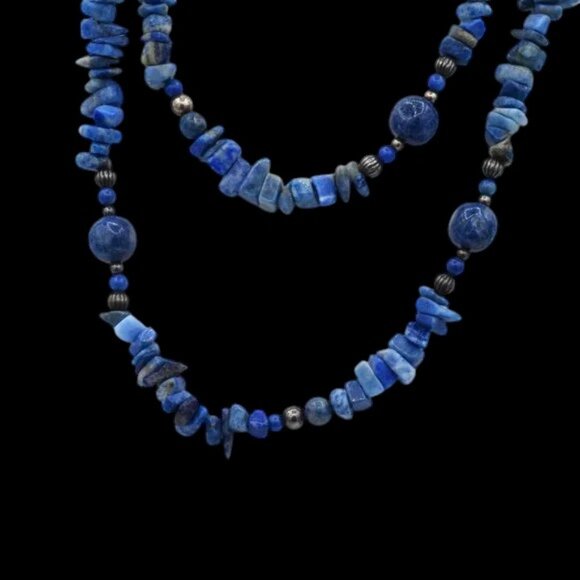 Carolyn Pollack Sterling & Lapis 38" Relios Blue - Picture 5 of 7